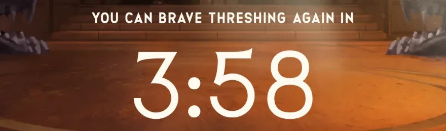 Dragonkind Rotunda countdown reading You can brave Threshing again in 3:58